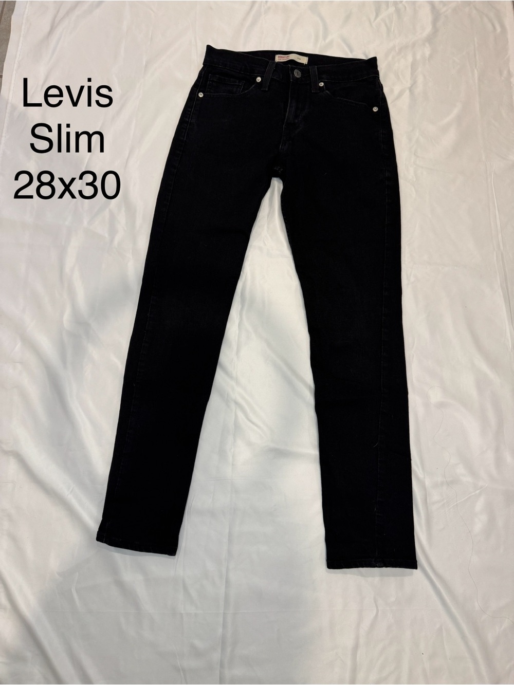 Signature Slim Black Denim Jeans